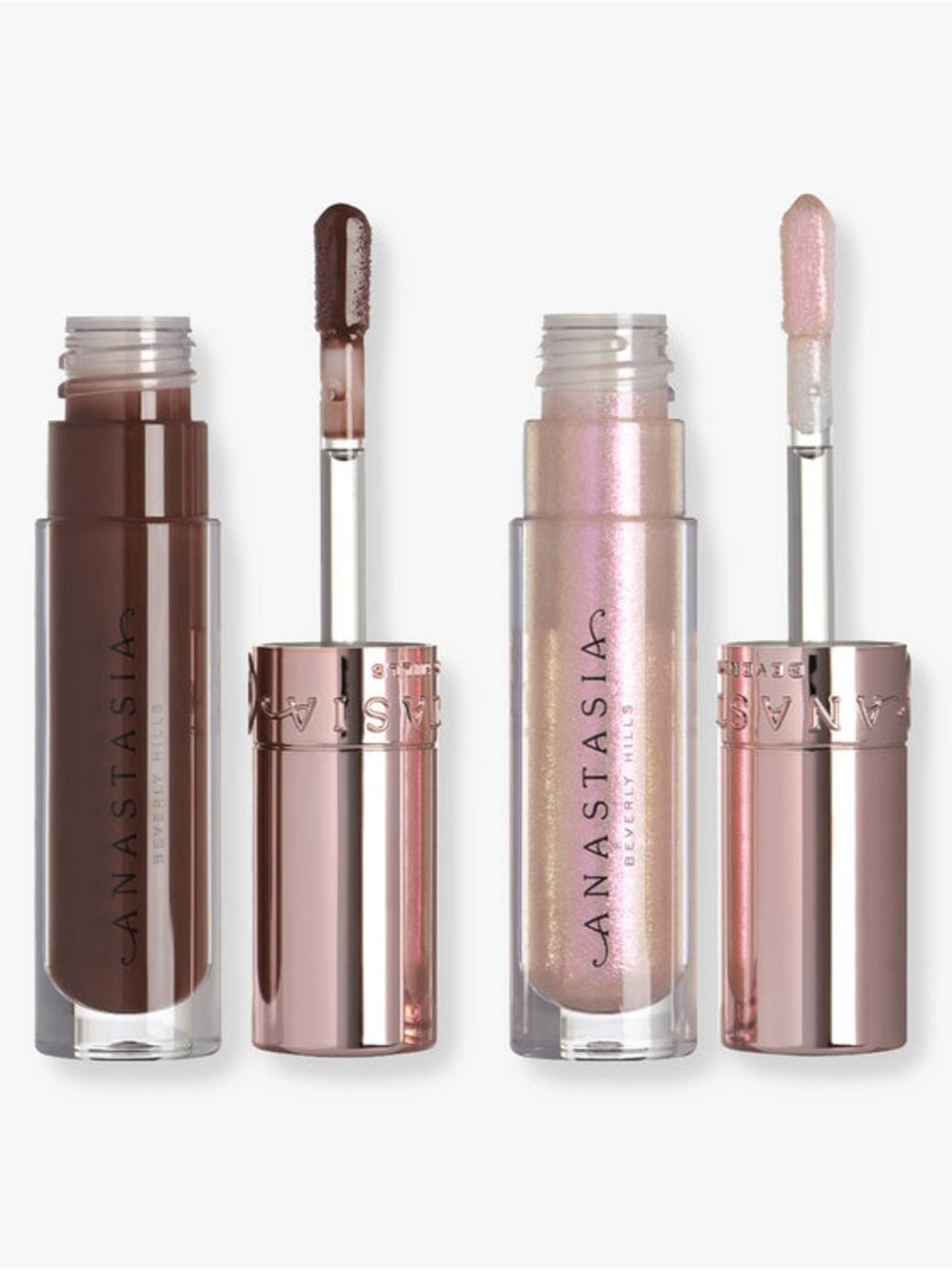 Anastasia Beverly Hills HIGH SHINE MINI LIP GLOSS DUO in AURA+MOLTEN NIB!